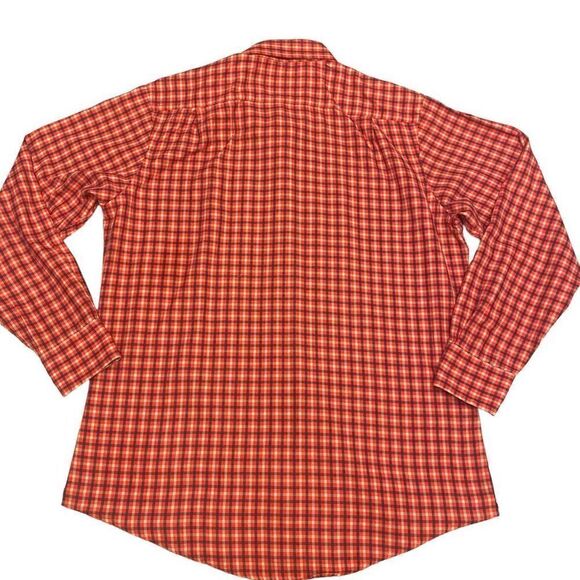 Southern Tide Red, White, Gray Plaid Long Sleeve Button Down Shirt Sz M - Picture 7 of 13
